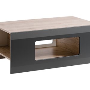 שולחן עץ טבעי ושחור CLIF