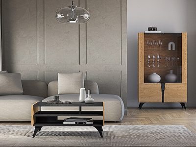ריהוט לסלון מערכת כוללת שולחן לסלון TOSCANIA