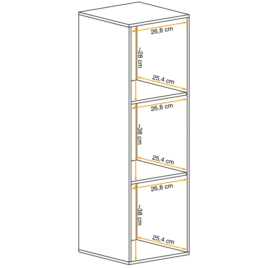 ארון קיר Switch – דגם ZZ SW 2 - ריהוט לסלון - תמונה 2
