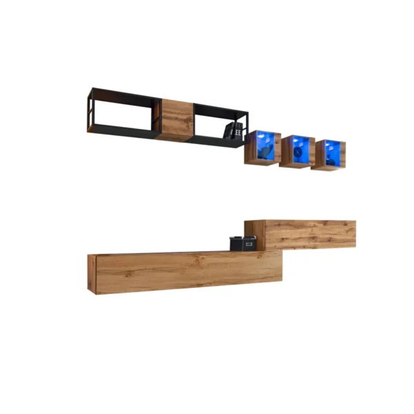 יחידת קיר Switch Met III עם מדף מסגרת מתכת – דגם WTS SW M3 - ריהוט לסלון - תמונה 2
