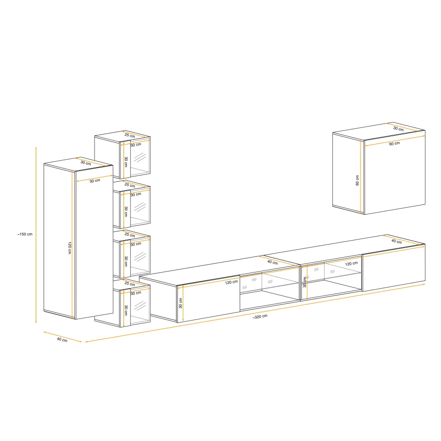 יחידת קיר Switch XXVI – ריהוט לסלון – תמונה 4