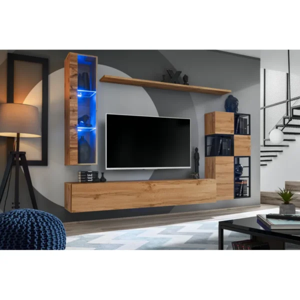 מזנון קיר Switch Met II עם מדף מסגרת מתכת – דגם WTS SW M2 - ריהוט לסלון מזנון קיר Switch Met II עם מדף מסגרת מתכת – דגם WTS SW M2 - ריהוט לסלון