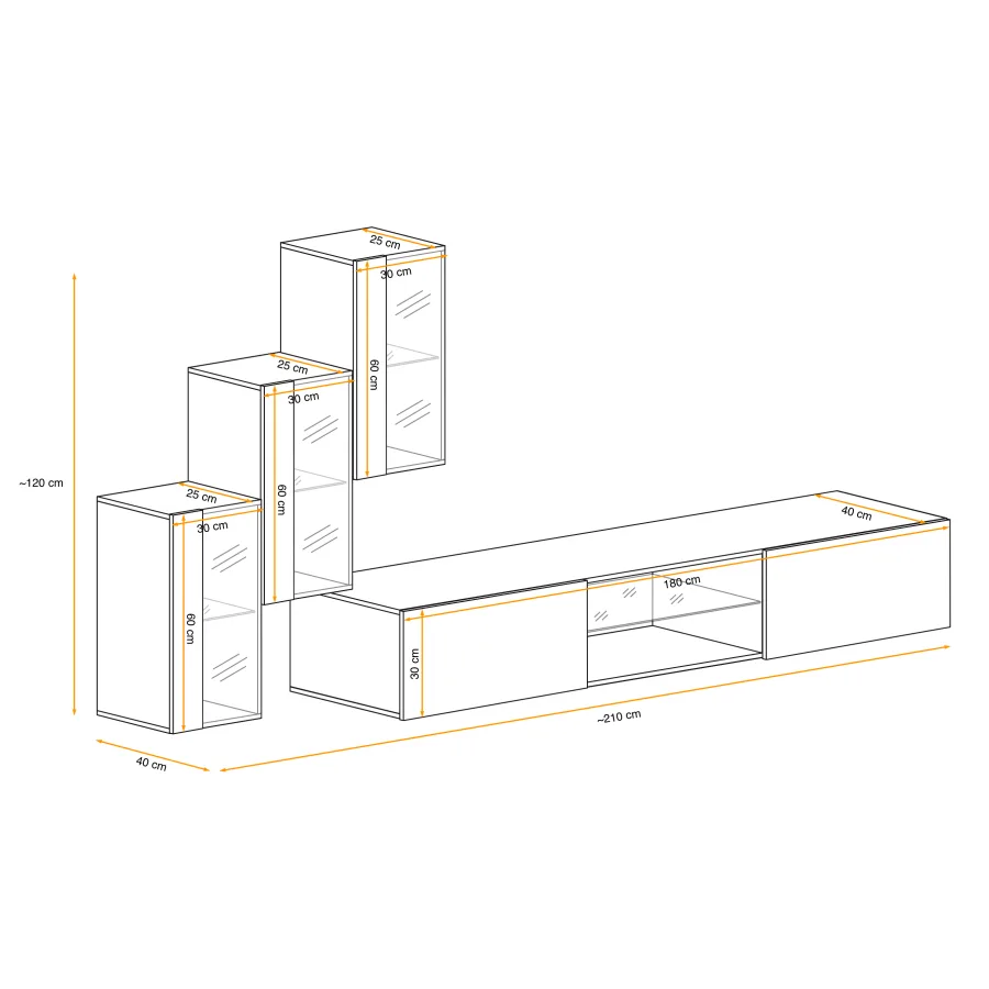 מזנון קיר Switch XXII דגם ZZ SW 22 – מזנונים – תמונה 3