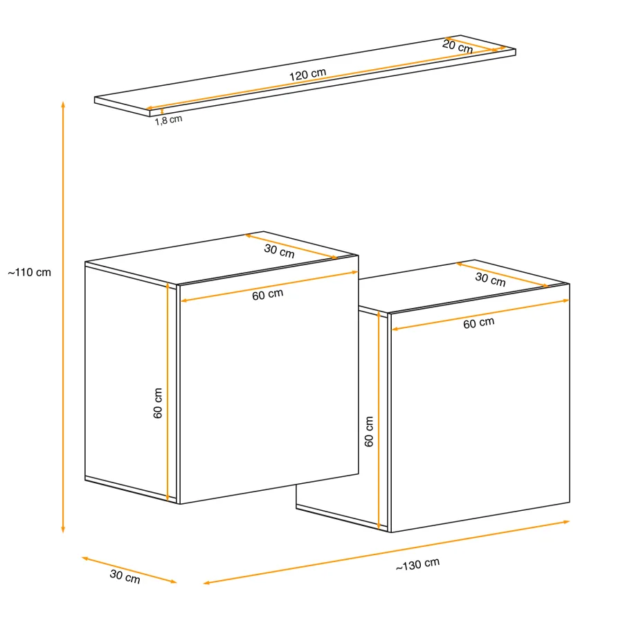 מזנון קיר סוויץ’ 1 – ZZ SW SB1 – מזנונים – תמונה 3