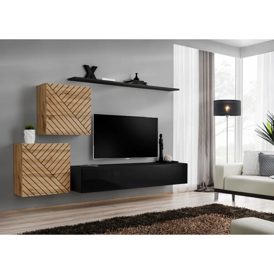 מערכת ארונות קיר לסלון Switch V – דגם WTSL SW 5 - ריהוט לסלון