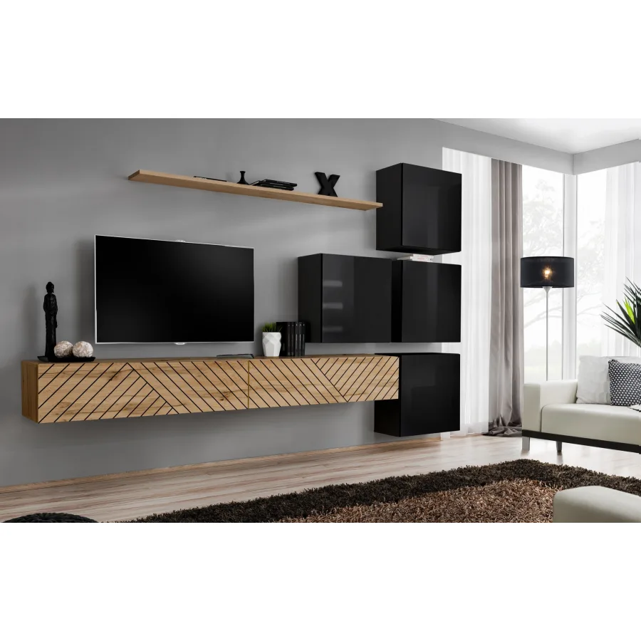 מערכת קיר לסלון Switch IX – דגם WTSL SW 9 - ריהוט לסלון