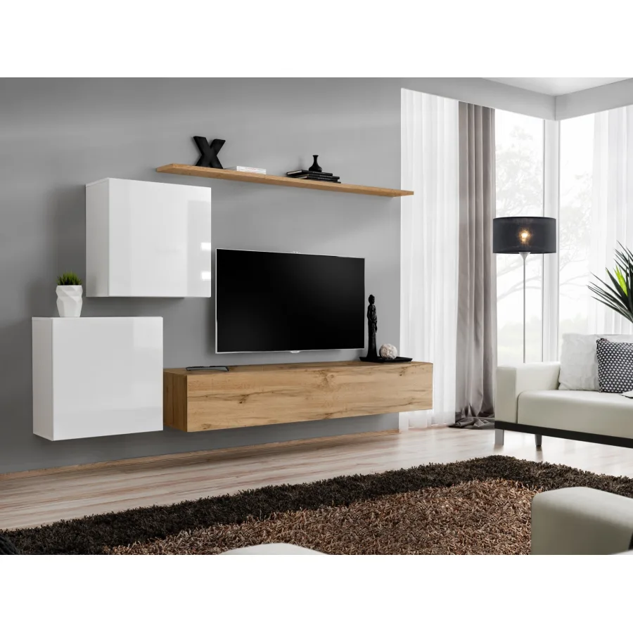 מערכת קיר לסלון Switch V – דגם WWT SW 5 - ריהוט לסלון