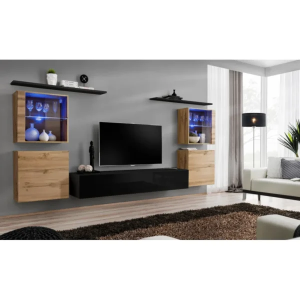 מערכת קיר לסלון Switch XIV - ריהוט לסלון מערכת קיר לסלון Switch XIV - ריהוט לסלון