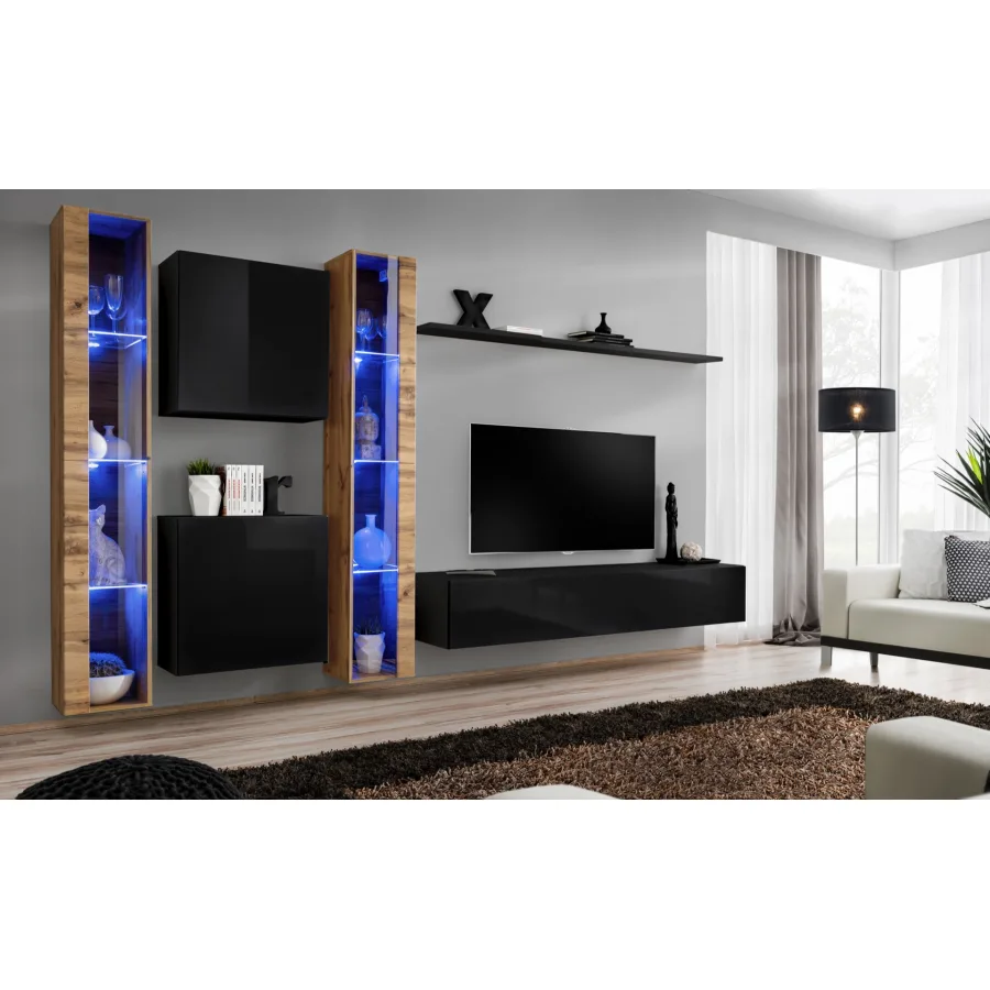 מערכת קיר לסלון Switch XVI (WTS SW 16) - ריהוט לסלון