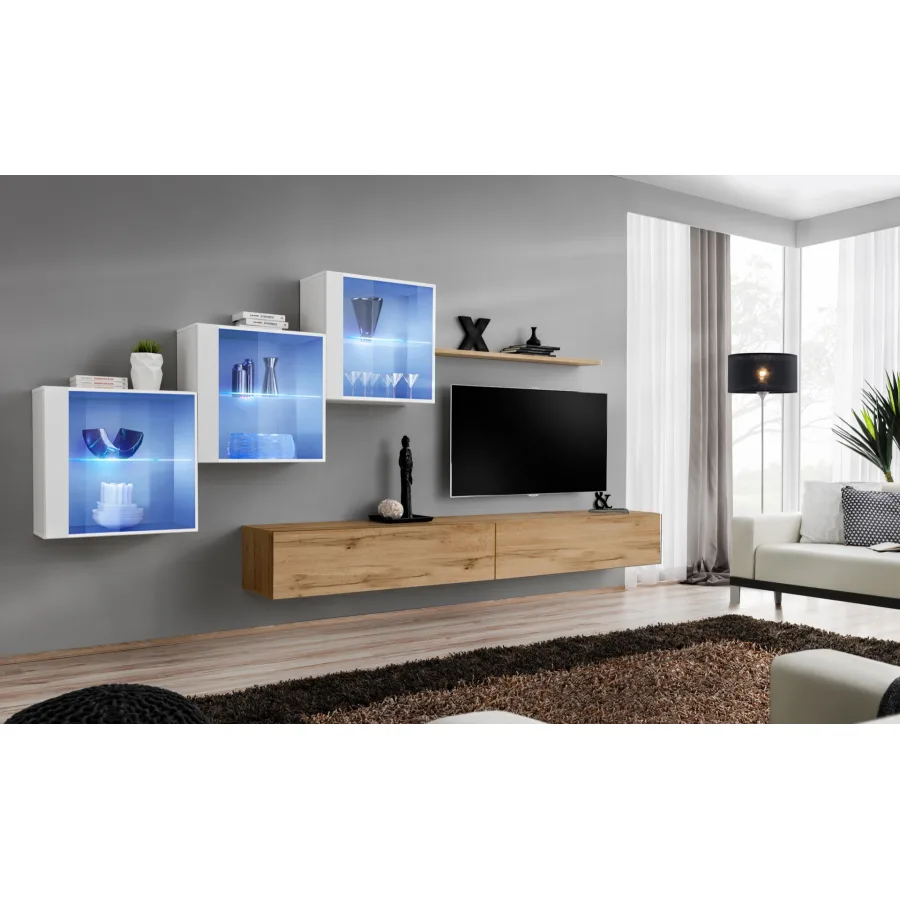 מערכת קיר לסלון Switch XX – דגם WWT SW 20 - ריהוט לסלון