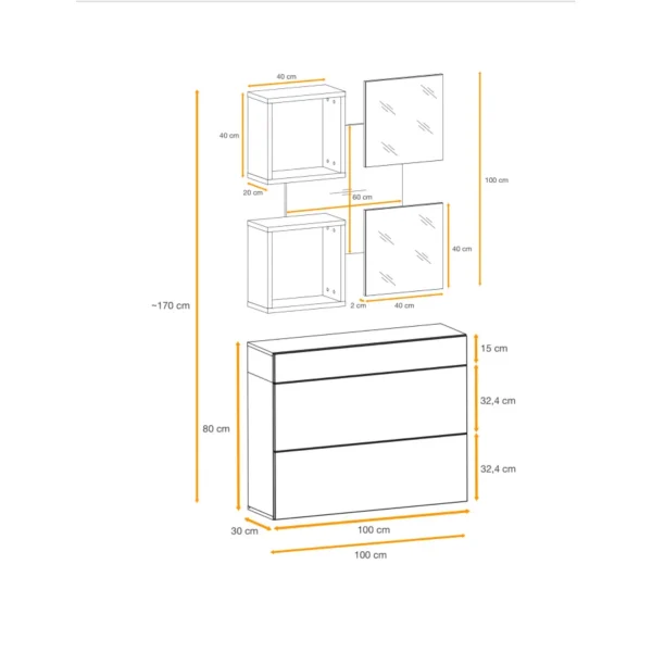 מערכת רהיטים לסלון EASY set V – דגם WTW EY5 - ריהוט לסלון - תמונה 5